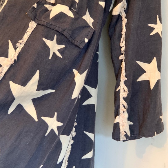 Magnolia Pearl Star Twinkle Longline Duster Flowing Coat Jacket - Picture 6 of 16